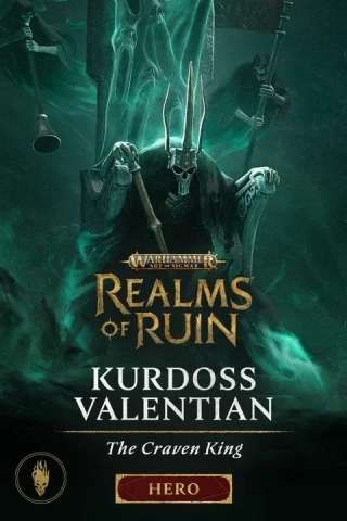 Warhammer Age of Sigmar: Realms of Ruin - Kurdoss Valentian, The Craven King couverture